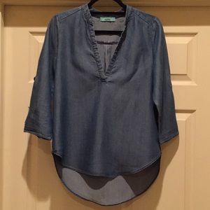 Karlie denim long sleeve shirt